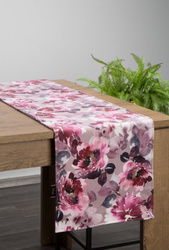 Obrus Velvet różowy 35x180