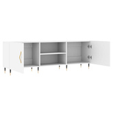vidaXL Szafka pod TV, biała, 150x30x50 cm, materiał drewnopochodny wariant 7