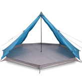 vidaXL Namiot rodzinny tipi, 8-os., niebieski, wodoszczelny model standard