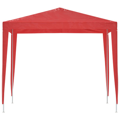 Namiot Imprezowy 250 x 250 x 240 cm czerwony PE i stal