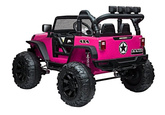 Auto Terenowe Na Akumulator Jeep JC666 LED MP3 Pilot Różowy Lakierowany