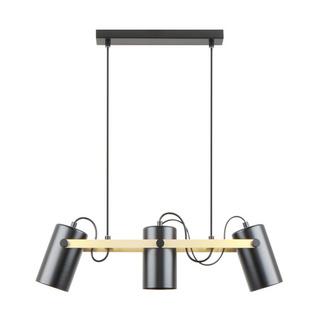 A8162-3A RESI LAMPA WISZĄCA CZARNY MAT-ZŁOTO/MATT BLACK-GOLD