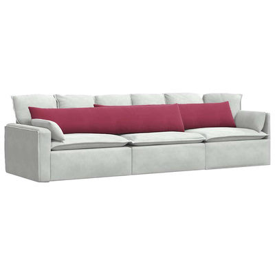 Poduszki na sofę 2 pcs Czerwone wino 200 x 40 cm