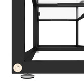 vidaXL Szafka pod TV, przezroczysta, 160x40x40,5 cm, hartowane szkło