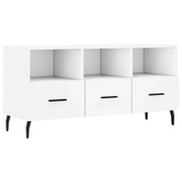 vidaXL Szafka pod TV, biała, 102x36x50 cm, materiał drewnopochodny wariant 7