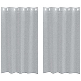 Firany Voile 2 pcs Ciemnoszary 175 x 140 cm Poliester