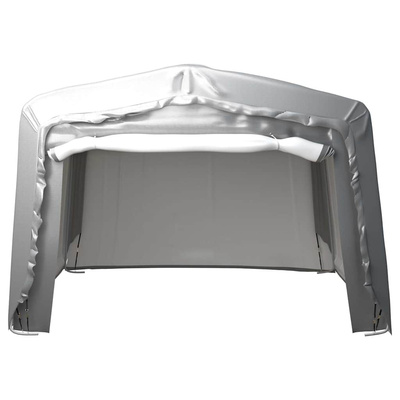 Namiot magazynowy, 370 x 370 cm, stal, szary