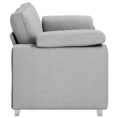 Sofa dwuosobowa Szary chmur 180 cm tkanina