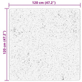 vidaXL Dywan HUARTE z krótkim włosiem, czerwony, 120x120 cm