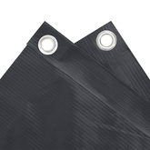 Parawan balkonowy, antracytowy, 120x500 cm, tkanina Oxford