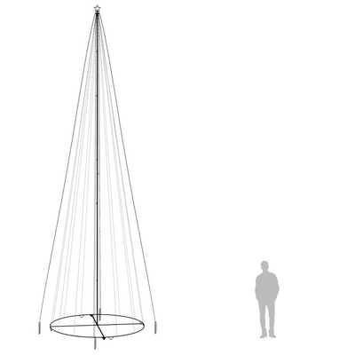 vidaXL Choinka stożkowa, 1134 kolorowych diod LED, 230x800 cm