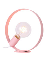 Lampka nocna Nexo różowa metalowa skandynawska E27