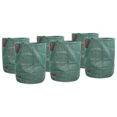 Torby na odpady do ogrodu 12 pcs Zielony 66 x 66 x 83,5 cm