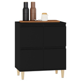 vidaXL Komoda, czarna, 60x35x70 cm, materiał drewnopochodny model standard