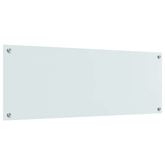 Panel kuchenny Biały 110 x 40 cm szkło hartowane