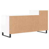 vidaXL Szafka pod TV, wysoki połysk, biała, 100x35x55 cm