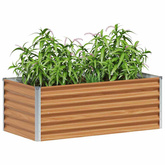 Podniesiona rabata ogrodowa 98 x 50 x 36 cm Stal Galwanizowana
