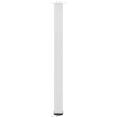 Nogi do stołu barowego 4 szt. Białe 100-102 cm Stal