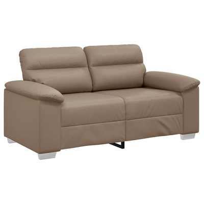 2-osobowa sofa Cappuccino 160x81x84 cm ze skóry ekologicznej