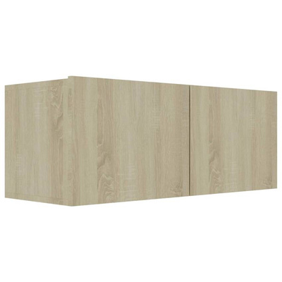 vidaXL Szafka pod TV, dąb sonoma, 80x30x30 cm, materiał drewnopochodny
