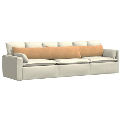 Poduszki na sofę 2 pcs Brązowy 200 x 40 cm Tkanina sztruksowa