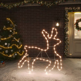 vidaXL Świąteczna dekoracja w kształcie renifera, 72 LED, ciepła biel