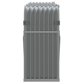 Stojak na drewno, jasnoszary, 180x45x100 cm, stal galwanizowana