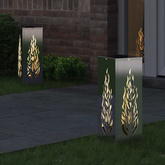 Słoneczna LED lampa na ścieżkę 2 pcs Srebrny Stal nierdzewna