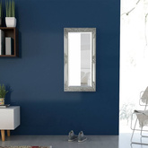 vidaXL Lustro ścienne w stylu barokowym, 100x50 cm, srebrne