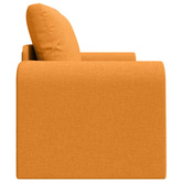 Sofa Bed Ciemny Żółty 148 x 71 x 83 cm tkanina