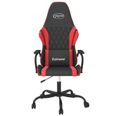 vidaXL Fotel gamingowy, czarno-czerwony, sztuczna skóra model standard