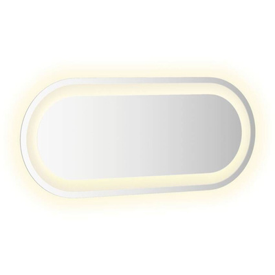 vidaXL Lustro łazienkowe z LED, 60x25 cm, owalne