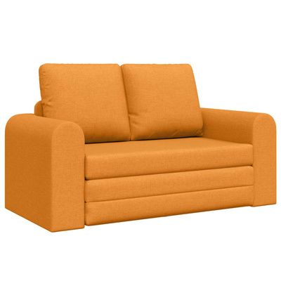 Sofa Bed Ciemny Żółty 148 x 71 x 83 cm tkanina