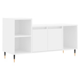 Szafka pod TV, biała, 100x35x55 cm, materiał drewnopochodny vidaXL