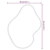 vidaXL Lustro ścienne, złote, 60x50 cm