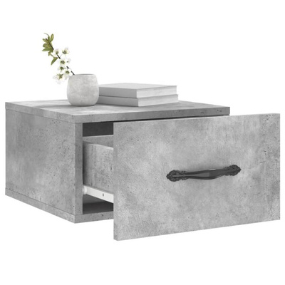 vidaXL Wiszące szafki nocne, 2 szt., szarość betonu, 35x35x20 cm wariant 6