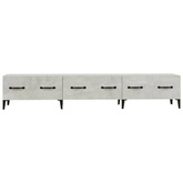 vidaXL Szafka pod TV, szarość betonu, 150x34,5x30 cm