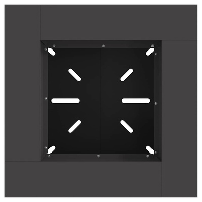 Kominek Czarny 60 x 60 x 50 cm Stal