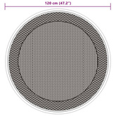 vidaXL Dywan na zewnątrz, zielony, ?120 cm, PP