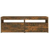 vidaXL Szafka pod TV z oświetleniem LED, przydymiony dąb, 120x35x40 cm wariant 4