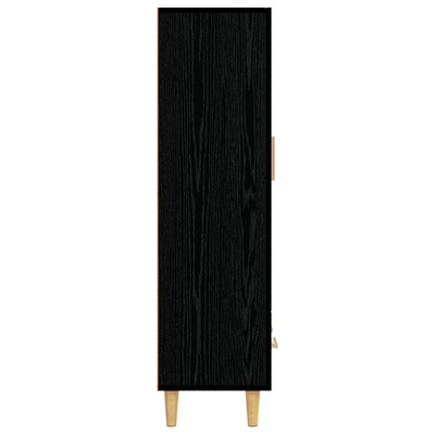 Highboard Czarny dąb 70 x 31 x 115 cm Drewno inżynieryjne