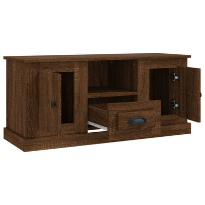 vidaXL Szafka pod TV, brązowy dąb, 100x35,5x45 cm