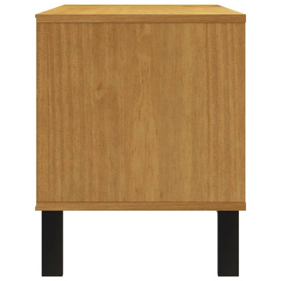 Szafka pod TV FLAM, 110x40x50 cm, lite drewno sosnowe vidaXL