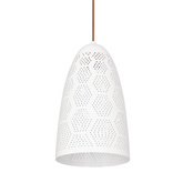 Lampa sufitowa wisząca 1X60W E27 ażurowy biały BENE 31-70593