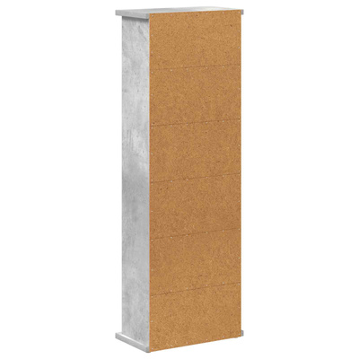 Kabinet na płyty CD Betonowy szary 60 x 17 x 92 cm