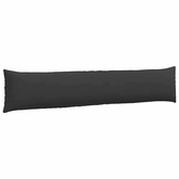 Poduszki na sofę 2 pcs Czarny 200 x 40 cm tkanina