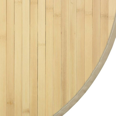 vidaXL Dywan okrągły, jasny naturalny, 60 cm, bambusowy