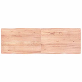 Blat, jasnobrązowy 180x60x(2-4)cm drewno z naturalną krawędzią