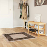 Chodnik dywanowy MARSA Czarny 100 x 100 cm Poliester i PVC