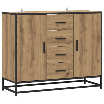 Bufet Dąb artisan 92 x 35 x 76 cm Drewno inżynieryjne